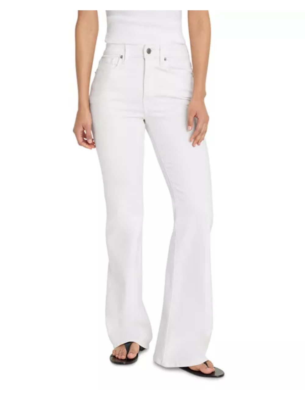 NWT good american high Rise White Flare Jeans size 6
